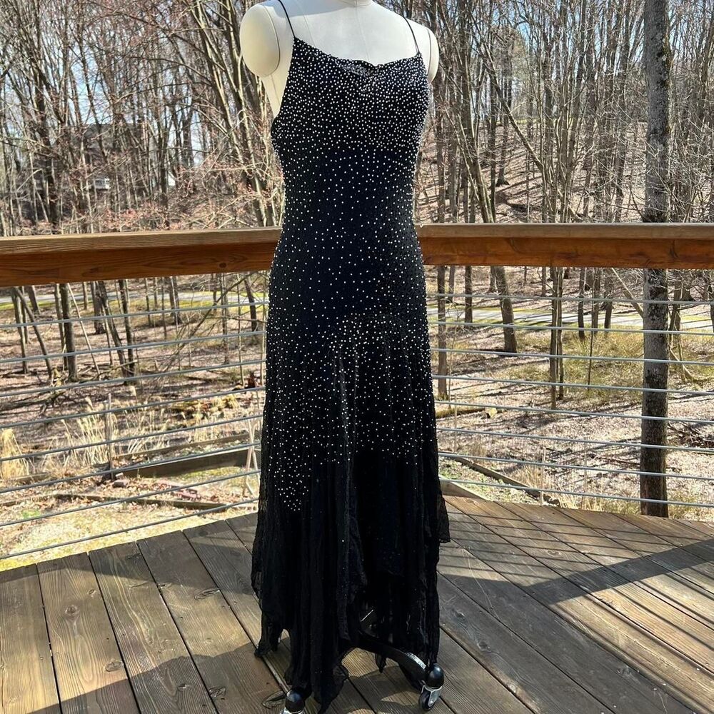 Cache Beaded Silk Fairy Dress